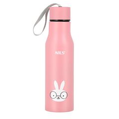 NCB12 Kubek Termiczny Dla Dzieci 500 ml NILS, Kolor: różowy, Pojemność (ml): 500