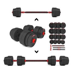 ZESTAW SGP40 Sztangielki Sztanga Kompozyt 40kg HMS