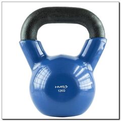 KNV12 Blue Kettlebell Żeliwny Pokryty Winylem 12kg HMS, Kolor: niebieski, Waga: 12 kg