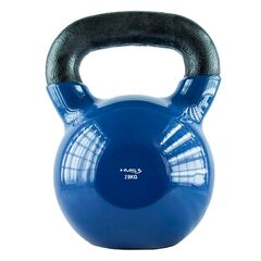 KNV28 Blue Kettlebell Żeliwny Pokryty Winylem 28kg HMS, Kolor: niebieski, Waga: 28 kg