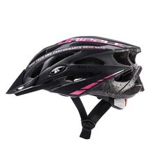 Meteor Kask rowerowy MV29 Drizzle czarno-różowy, Kolor: czarny, Rozmiar: 58-61