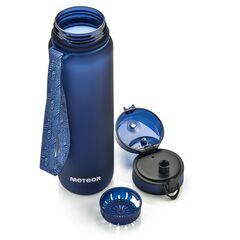 METEOR Bidon Sportowy 500 ml czarno-biały, Kolor: granatowy, Waga: 0.15, 4 zdjęcie
