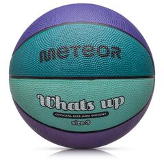 Piłka do koszykówki dziecięca treningowa Meteor What's Up niebieska, Kolor: fioletowy/morski, Waga: 0.30, Rozmiar: 3