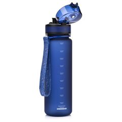 METEOR Bidon Sportowy 500 ml czarno-biały, Kolor: granatowy, Waga: 0.15, 3 zdjęcie