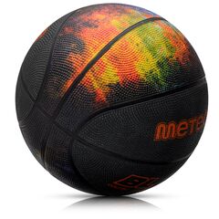 METEOR piłka do koszykówki dla dzieci Blaze czarna, Waga: 0.61, Rozmiar: 7, 2 zdjęcie