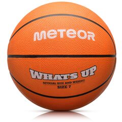Piłka do koszykówki dziecięca treningowa Meteor What's Up niebieska, Kolor: pomarańczowy, Waga: 0.61, Rozmiar: 7