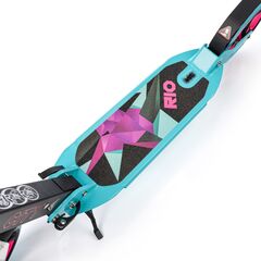 METEOR hulajnoga miejska damska z hamulcem ręcznym City Rio różowa/biała, 3 zdjęcie