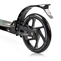 METEOR hulajnoga klasyczna z hamulcem ręcznym City Hamburg czarna, 4 zdjęcie