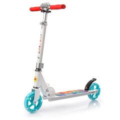 METEOR hulajnoga młodzieżowa z świecącymi kołami LED Racer Cube biała