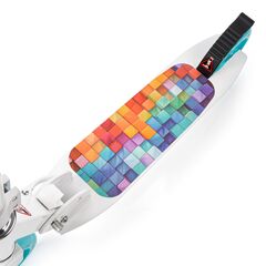 METEOR hulajnoga młodzieżowa z świecącymi kołami LED Racer Cube biała, 4 zdjęcie