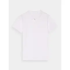 4F koszulka polo damska t-shirt bawełniany F317 biały, Kolor: biały, Rozmiar: XS, 2 zdjęcie