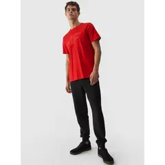 4F koszulka męska sportowa t-shirt bawełniany M1844 bordowy, Kolor: Bordowy, Rozmiar: L, 2 zdjęcie