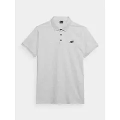 4F koszulka polo męska z kołnierzykiem bawełniana szara, Kolor: szary, Rozmiar: S, 6 zdjęcie