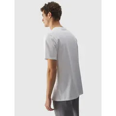 4F koszulka męska sportowa t-shirt bawełniany M1844 biały, Kolor: biały, Rozmiar: M, 2 zdjęcie
