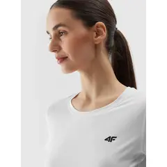 4F koszulka damska sportowa t-shirt treningowy F604 biały, Kolor: biały, Rozmiar: S, 3 zdjęcie