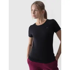 4F T-shirt damski F1845 czarny, Kolor: czarny, Rozmiar: S