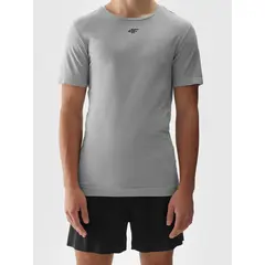 4F T-shirt treningowy męski M0975 szary, Kolor: szary, Rozmiar: S/M, 2 zdjęcie