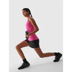 4F Top damski na siłownię koszulka treningowa na ramiączkach F605 różowa, Kolor: różowy, Rozmiar: XS, 3 zdjęcie