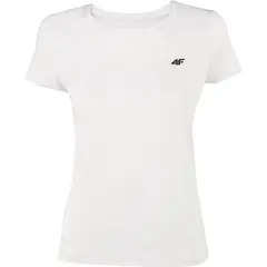 4F koszulka damska sportowa t-shirt treningowy F604 biały, Kolor: biały, Rozmiar: S, 2 zdjęcie