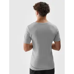 4F T-shirt treningowy męski M0975 szary, Kolor: szary, Rozmiar: S/M, 3 zdjęcie