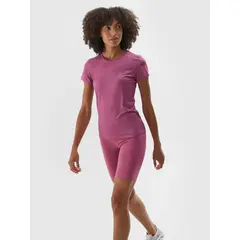 4F T-shirt szybkoschnący treningowy damski F1011 różowy, Kolor: różowy, Rozmiar: M, 3 zdjęcie