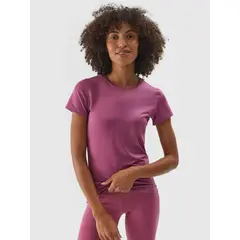 4F T-shirt szybkoschnący treningowy damski F1011 różowy, Kolor: różowy, Rozmiar: S