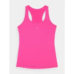 4F Top damski na siłownię koszulka treningowa na ramiączkach F605 różowa, Kolor: różowy, Rozmiar: XS, 2 zdjęcie