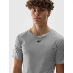 4F T-shirt treningowy męski M0975 szary, Kolor: szary, Rozmiar: S/M, 4 zdjęcie