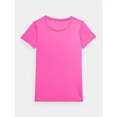 4F koszulka damska sportowa t-shirt treningowy F604 różowa, Kolor: różowy, Rozmiar: S, 4 zdjęcie