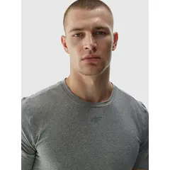 4F T-shirt na trening szybkoschnący M1003 szary, Kolor: szary, Rozmiar: S, 4 zdjęcie