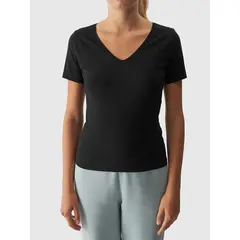 4F t-shirt damski koszulka sportowa bawełniana F1649 czarna, Kolor: czarny, Rozmiar: XS, 2 zdjęcie