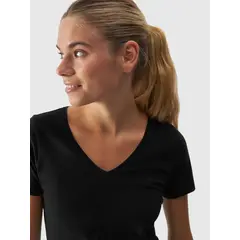 4F t-shirt damski koszulka sportowa bawełniana F1649 czarna, Kolor: czarny, Rozmiar: XS, 3 zdjęcie