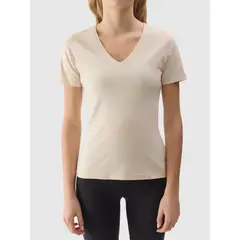 4F koszulka damska t-shirt sportowy fitness bawełniany F1359 biały, Kolor: biały, Rozmiar: XS, 5 zdjęcie