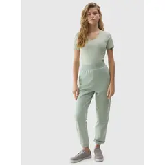 4F koszulka damska t-shirt sportowy fitness bawełniany F1359 zielony, Kolor: zielony, Rozmiar: XS, 5 zdjęcie