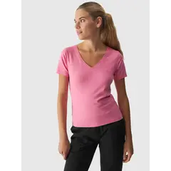 4F t-shirt damski koszulka sportowa bawełniana F1649 różowa, Kolor: różowy, Rozmiar: XS