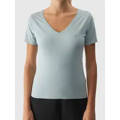 4F t-shirt damski koszulka sportowa bawełniana F1649 turkusowa, Kolor: turkusowy, Rozmiar: S, 2 zdjęcie