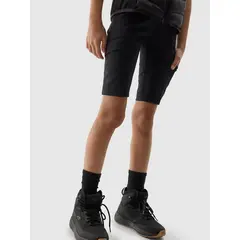 4F Legginsy krótkie dziewczęce F436 czarne, Kolor: czarny, Rozmiar: 122/128, 2 zdjęcie