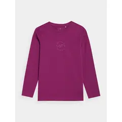 4F Longsleeve dziewczęcy F212 różowy, Kolor: różowy, Rozmiar: 128, 4 zdjęcie