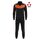 GIVOVA dres sportowy męski komplet bluza i spodnie Triacetato czarny/pomarańczowy, Kolor: czarny, Rozmiar: 2XL GIVOVA dres sportowy męski komplet bluza i spodnie Triacetato czarny/pomarańczowy, Kolor: czarny, Rozmiar: 2XL