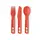 Zestaw sztucców Sea To Summit Passage Cutlery Set - 3pc, Kolor: pomarańczowy, Waga: 0.5