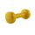 HMS ciężarek zeliwny pokryty winylem 1 kg 17023, Kolor: żółty
