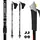 NILS Kije Nordic Walking z regulacją wysokości od 67 do 135 cm czarne