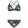 PROTEST Bikini damskie PRTANZO w kwiaty, Kolor: czarny, Rozmiar: XS