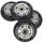NILS EXTREME 70X24 82A Czarne Matowe (4 szt) + Abec-9 (8 szt) Zestaw Extreme