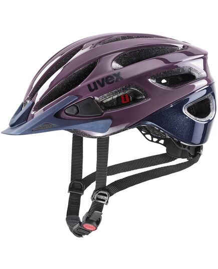 UVEX Kask rowerowy True, Kolor: fioletowy, Rozmiar: 52-55