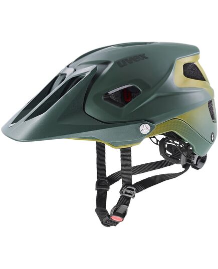 UVEX Kask rowerowy Quatro Integrale Tocsen, Kolor: zielony, Rozmiar: 56-61