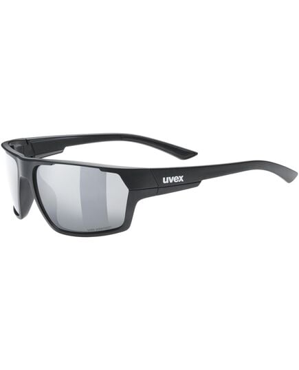 UVEX Okulary sportstyle 233 P (53/2/097/8830/UNI), Kolor: czarny, Rozmiar: one size