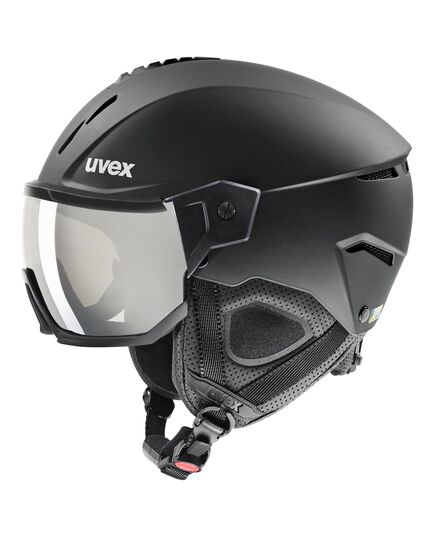 UVEX INSTINCT VISOR kask narciarski hardshell z goglami czarny, Kolor: czarny, Rozmiar: 53-56