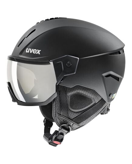 UVEX INSTINCT VISOR kask narciarski hardshell z goglami czarny, Kolor: czarny, Rozmiar: 60-62