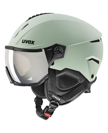 UVEX INSTINCT VISOR kask narciarski hardshell z goglami zielony, Kolor: zielony, Rozmiar: 56-58